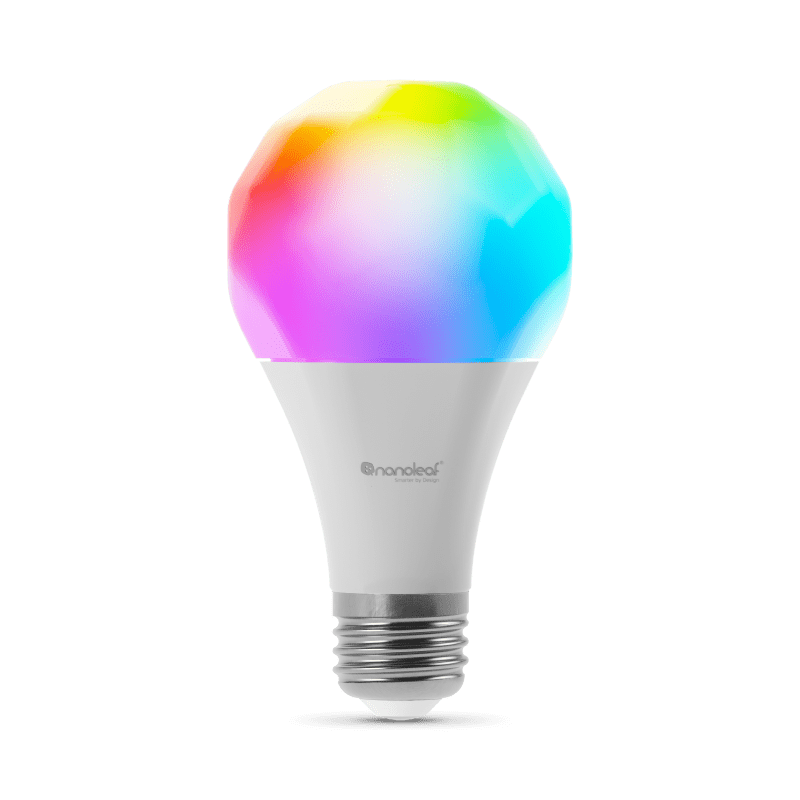 Bóng đèn thông minh thay đổi màu sắc Nanoleaf Essentials Threadenabled. gói 1 ô đèn. Tương tự với Wyze. HomeKit, Trợ lý Google, Amazon Alexa, IFTTT. 