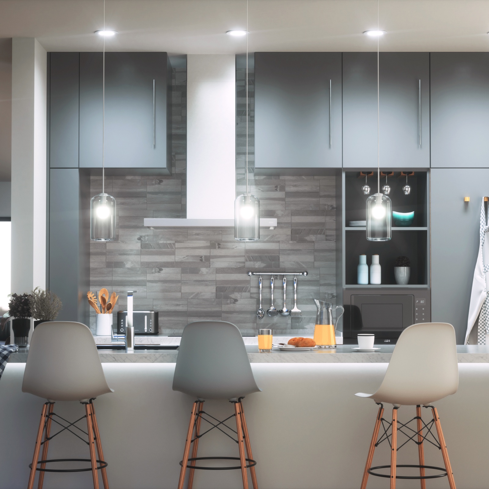 Nanoleaf Essentials Thread enabled หลอดไฟอัจฉริยะแบบเปลี่ยนสีได้ ชุดแบบ 3 ชิ้น คล้ายคลึงกับ Wyze HomeKit, Google Assistant, Amazon Alexa, IFTTT