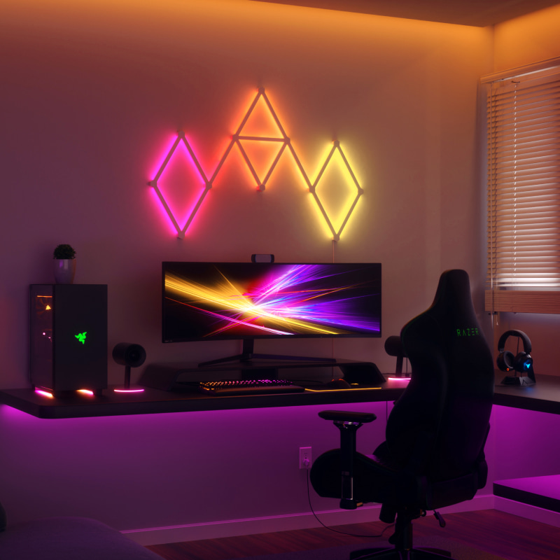 Nanoleaf Color Changing Panels Are Perfect For a Gaming Room