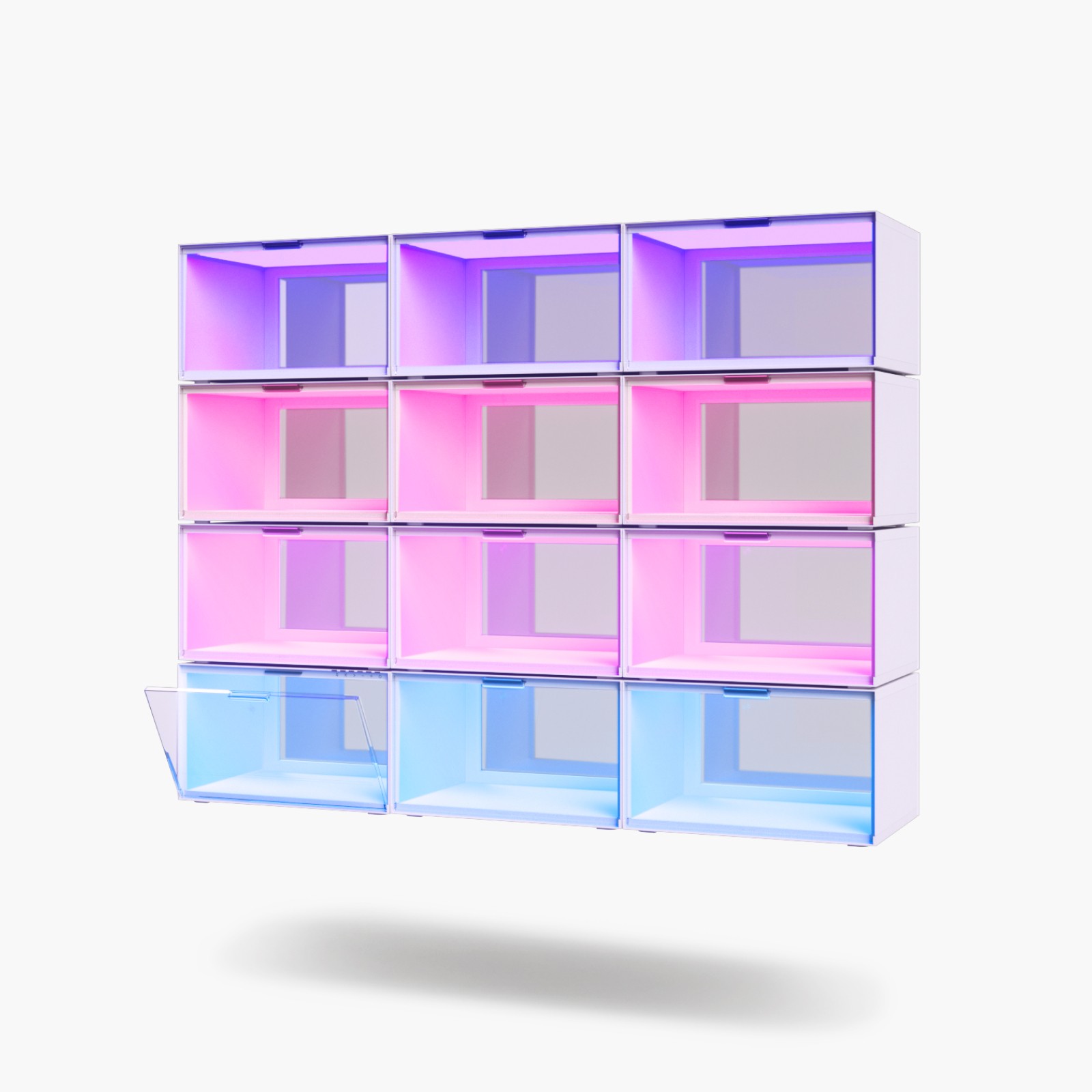 expo-smart-led-display-case-starter-kit-12-pack-sqfx01k03-12wt